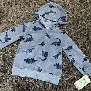 NWT Toddler Zip-Up Dinosaur Sweatshirt